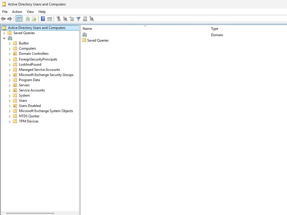 Active Directory Users and Computers administration console