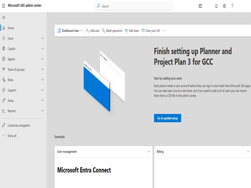 Microsoft 365 administration center